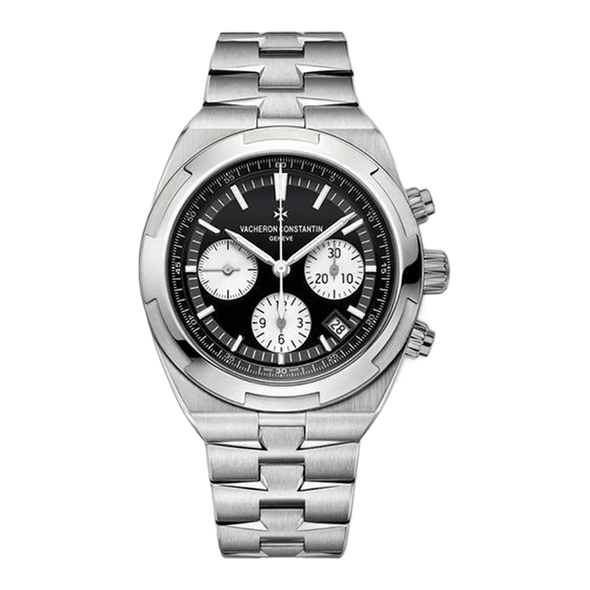 Vacheron Constantin Overseas Chronograph 42.5Mm Black Dial Stainless Steel Men's Watch 5500V/110A-B481