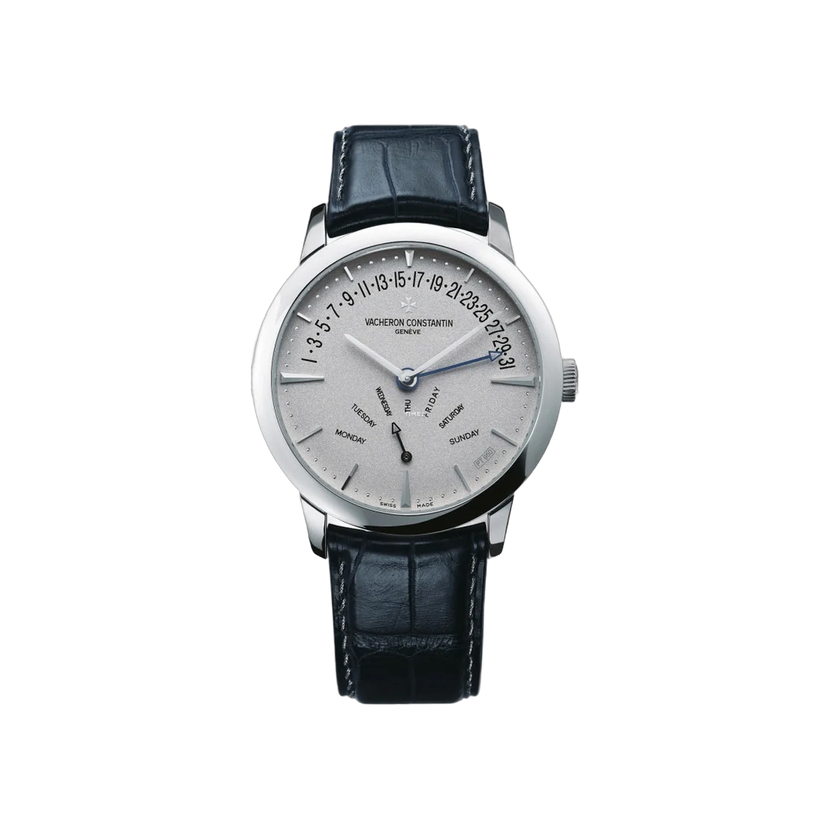 Vacheron Constantin Patrimony 86020/000P-9345 Retrograde Day-Date Platinum 42.5mm Silver Dial Men's Watch