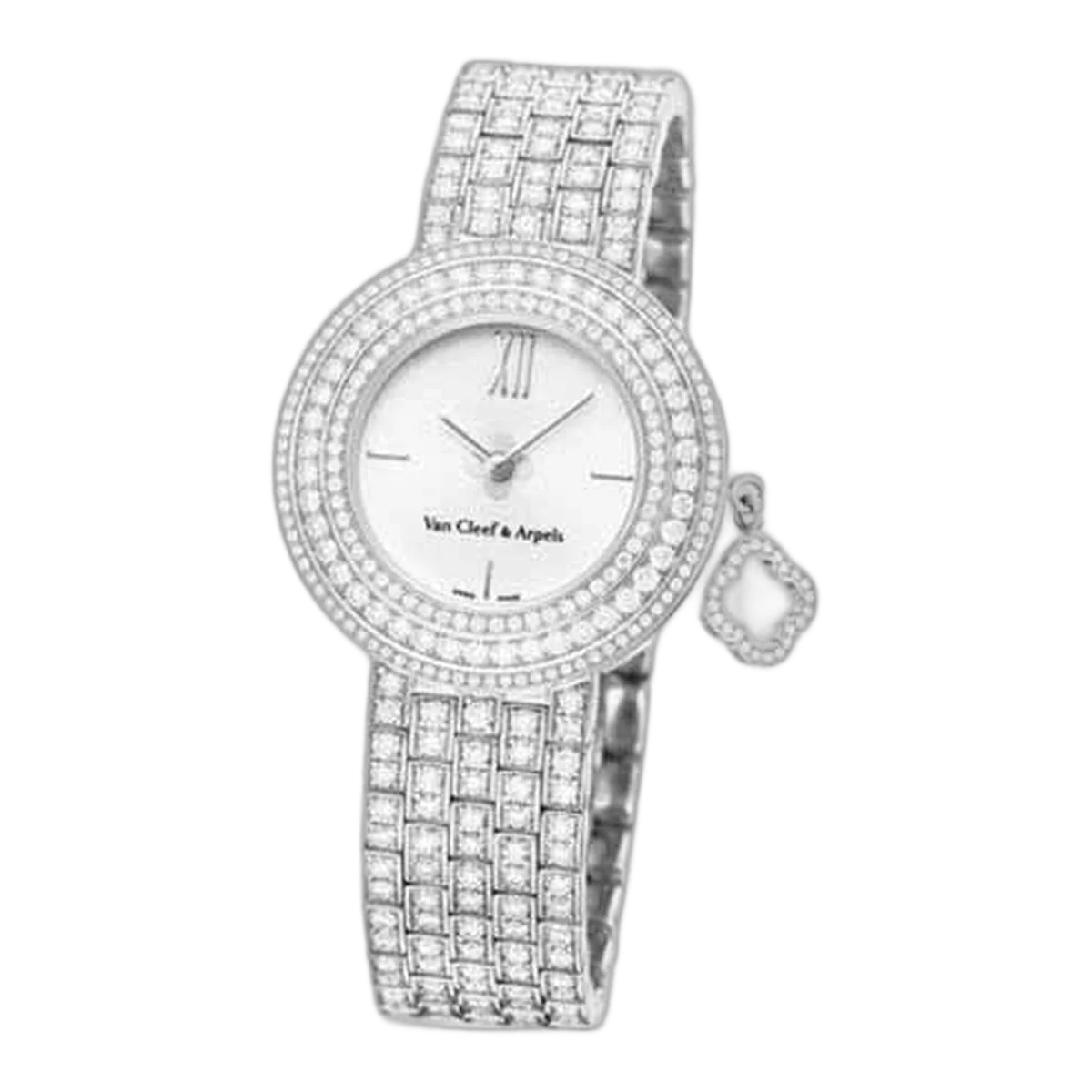 Van Cleef &Amp; Arpels Charms Series 32Mm 18K White Gold Ladies Watch