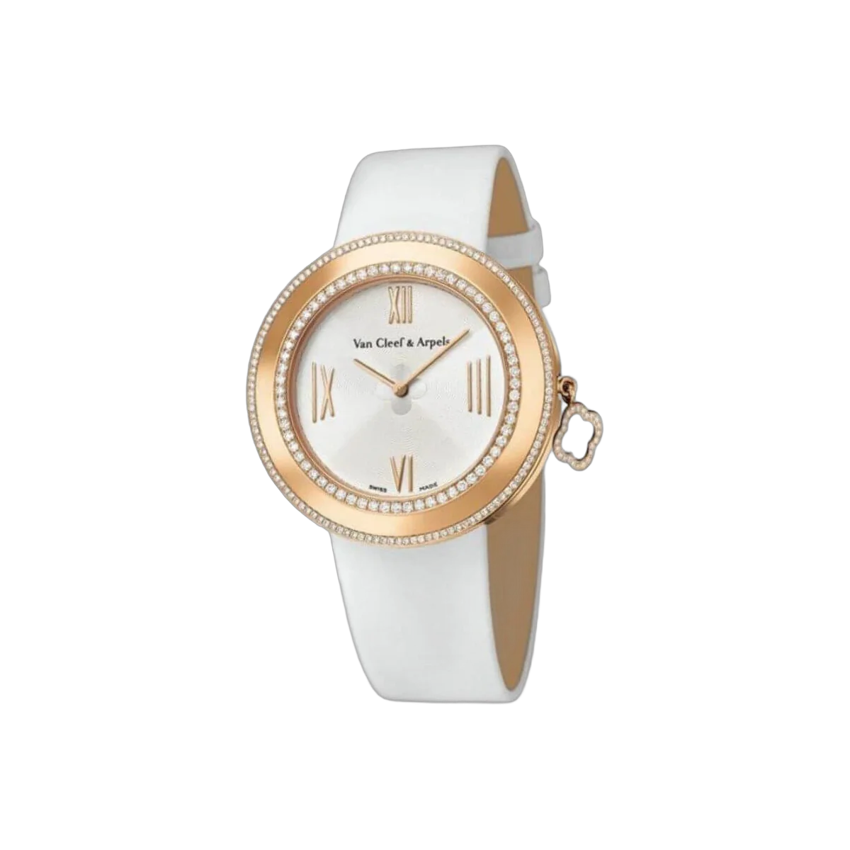 Van Cleef & Arpels Charms Cream Lacquer Dial 38 Mm