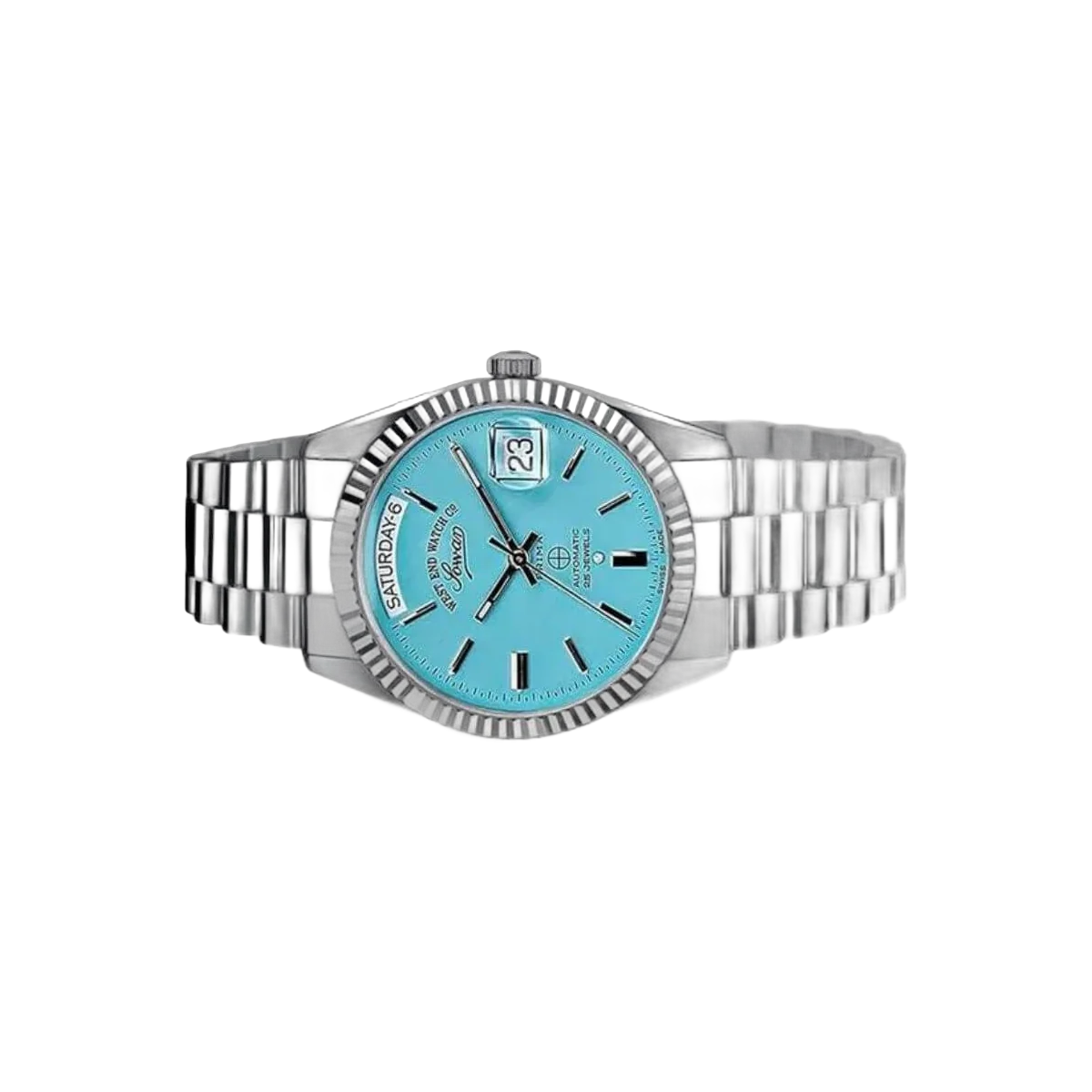 West End Watch Co. 6868.10.3337 Sowar Prima Tiffany Blue Index Dial Men’s Watch – additional product photo 2