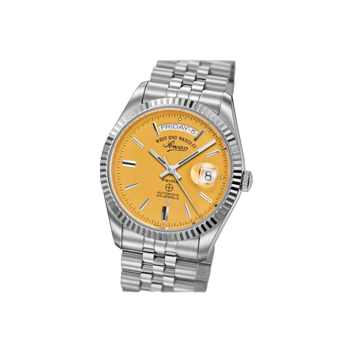 West End Watch Co. 6868.10.3338 Sowar Prima Yellow Index Dial Jubilee Bracelet Men's Watch – additional product photo 3