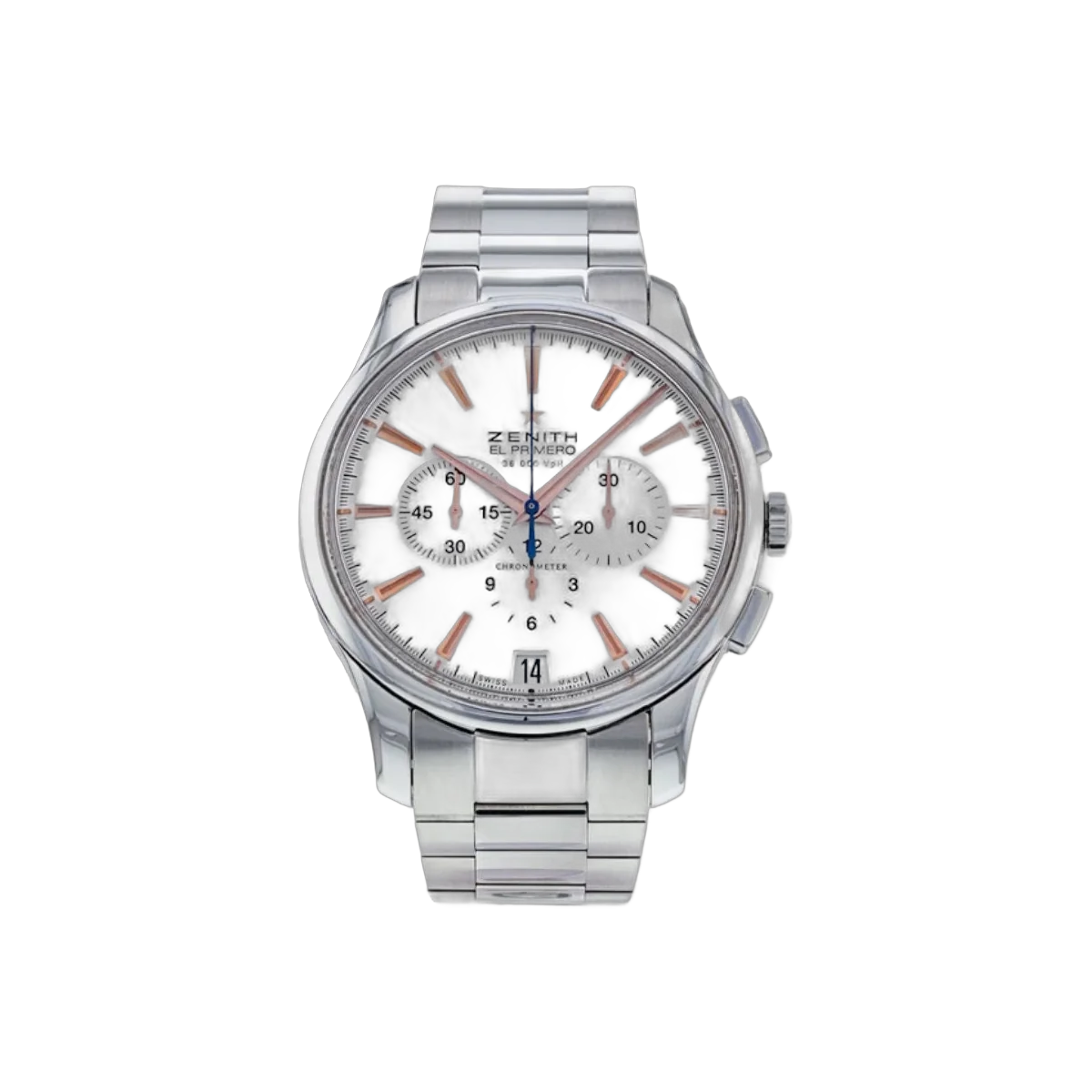 Zenith Captain 03.2110.400/01.M2110 Silver Dial Chronograph 42mm Stain Zenith Captain 03.2110.400/01.M2110 Silver Dial Chronograph 42mm Stain