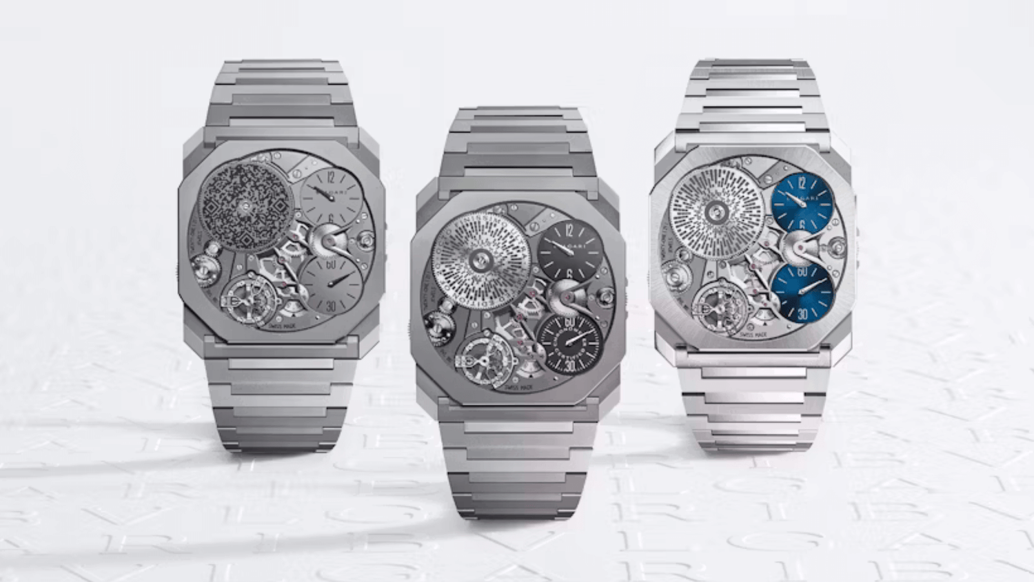 Bulgari shows off thinnest watch ever, as thin as a five-pence coin.