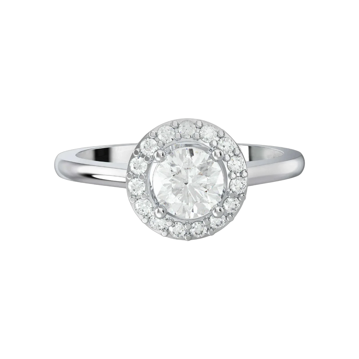 30 PTR RD RING- HRD- E-G/VVS-SI 0.41 CTS- 82430R,Total Wt - 2.47gm