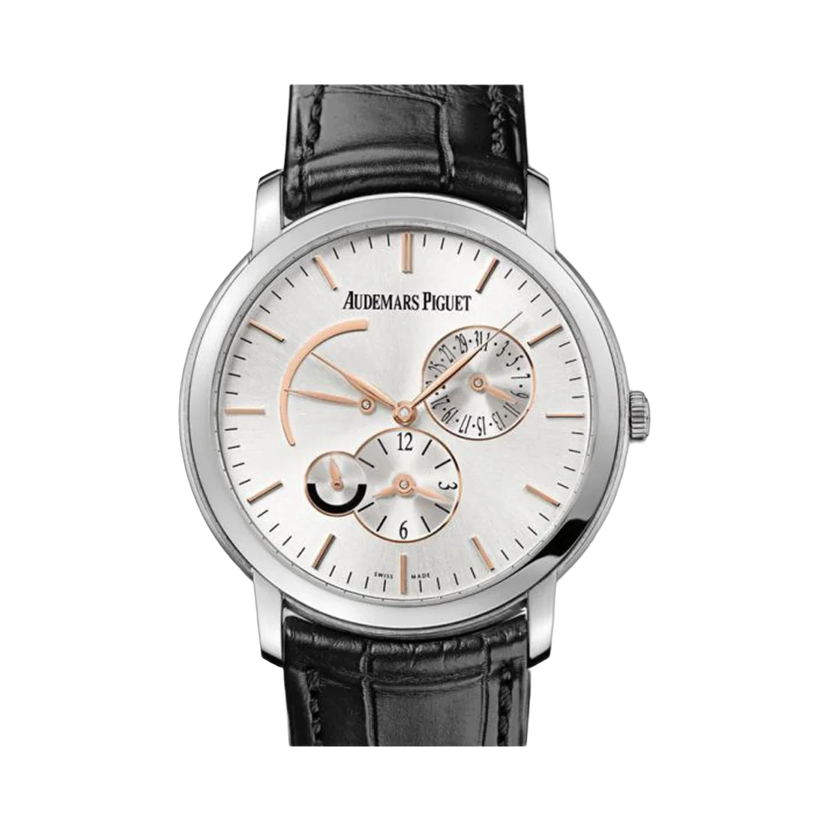 Audemars Piguet Jules Audemars Dual Time 26380BC.OO.D002CR.01 White Gold 41Mm Men's Watch