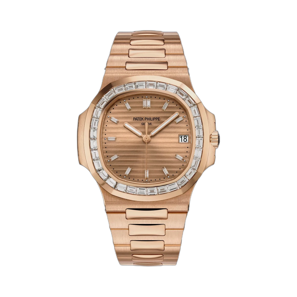Patek Philippe Nautilus 5723/1R-001 18K Rose Gold 40mm Champagne Dial Mens Watch