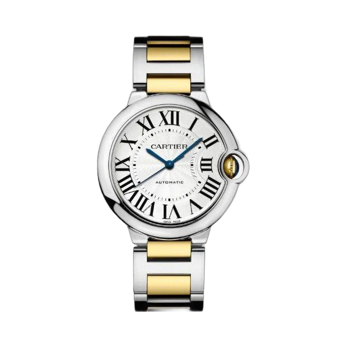 Cartier Ballon Bleu Edelstahl &amp; 18 Karat Gelbgold 36mm Unisex-Uhr