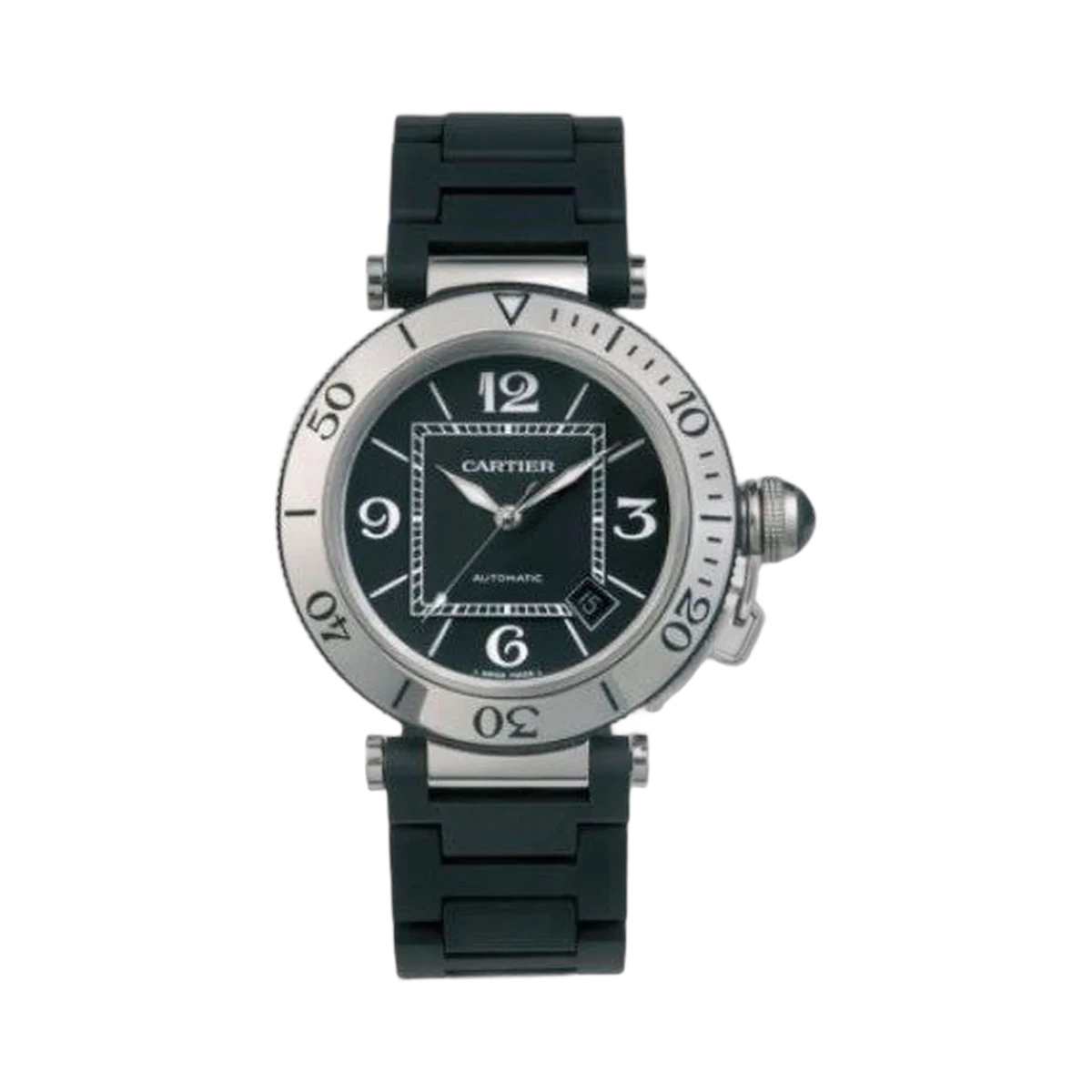 Cartier Pasha Stainless Steel 40.5Mm Men's Watch