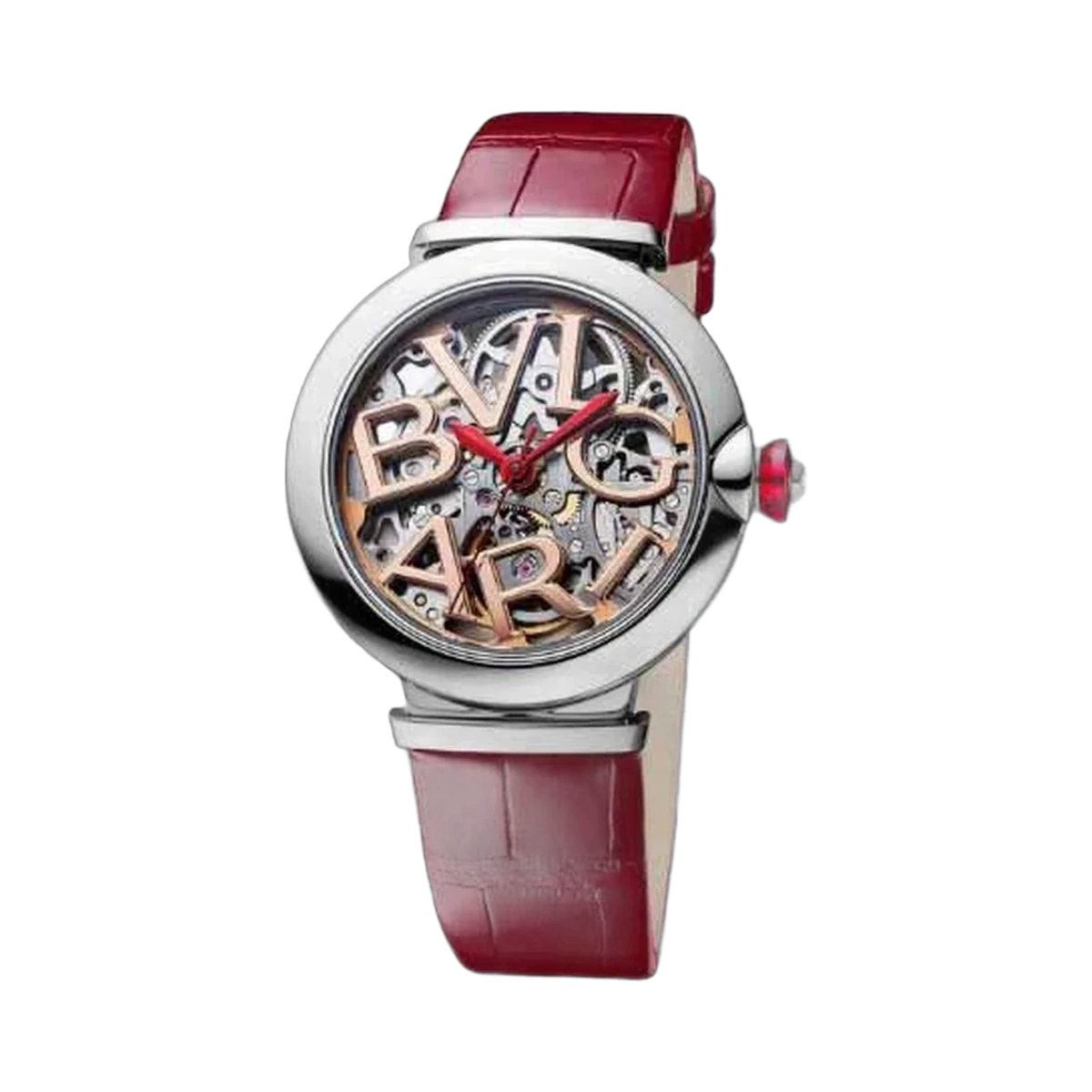 Bvlgari Lvcea Skeleton Stainless Steel 33Mm Ladies Watch