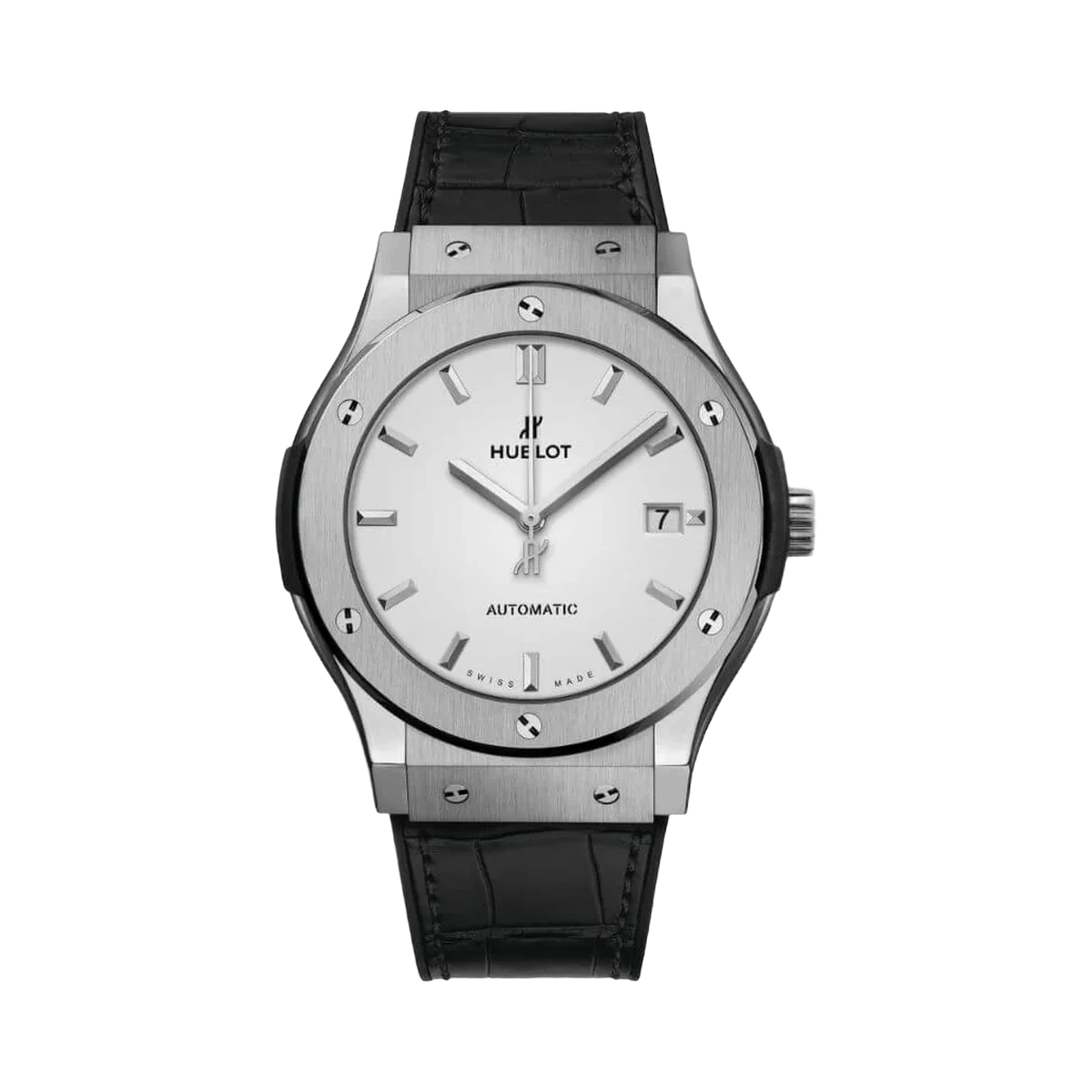 Hublot Classic Fusion 511.NX.2611.LR Titanium 45mm Silver Dial Men's Watch