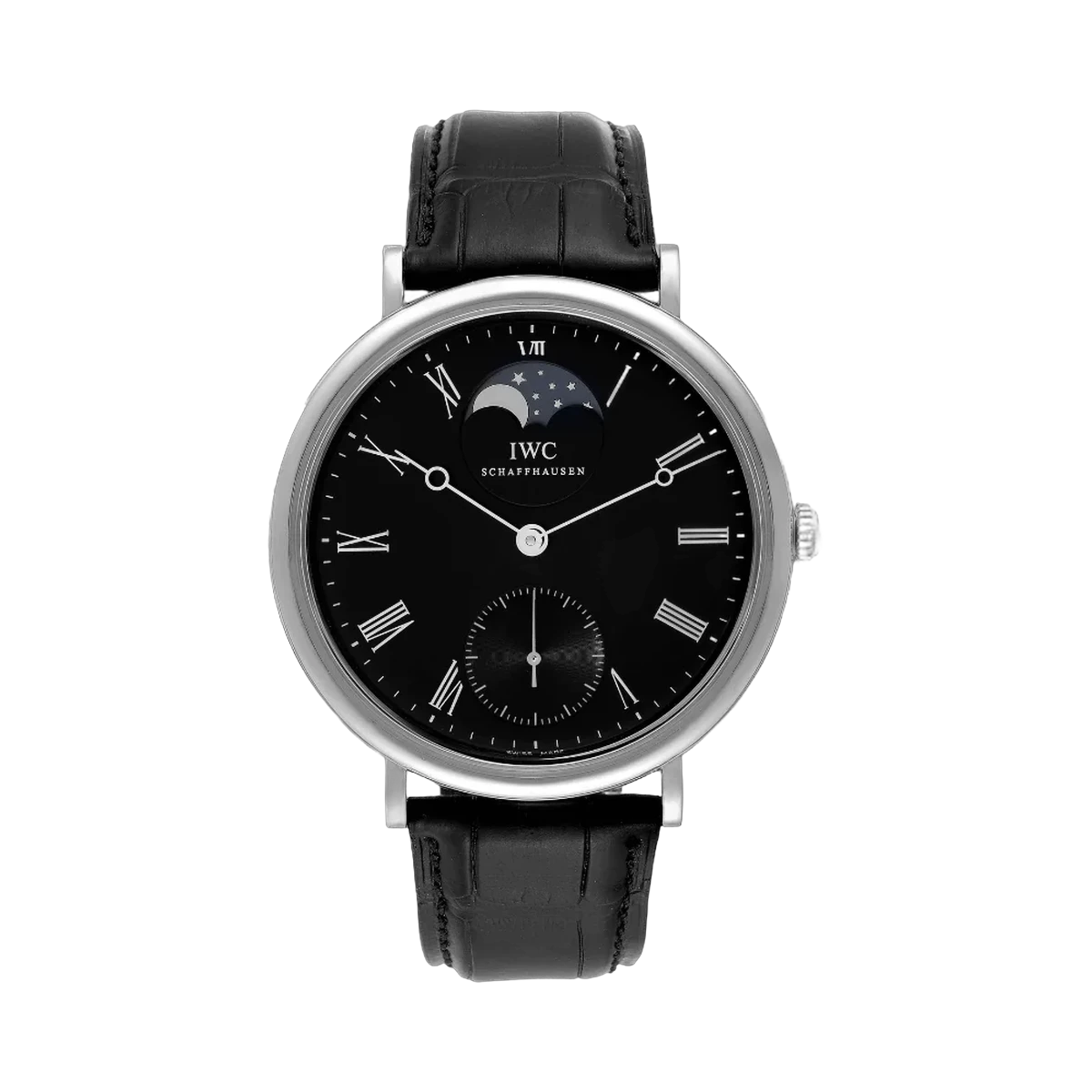 IWC Vintage Portofino Mondphase IW544801 Schwarzes Zifferblatt
