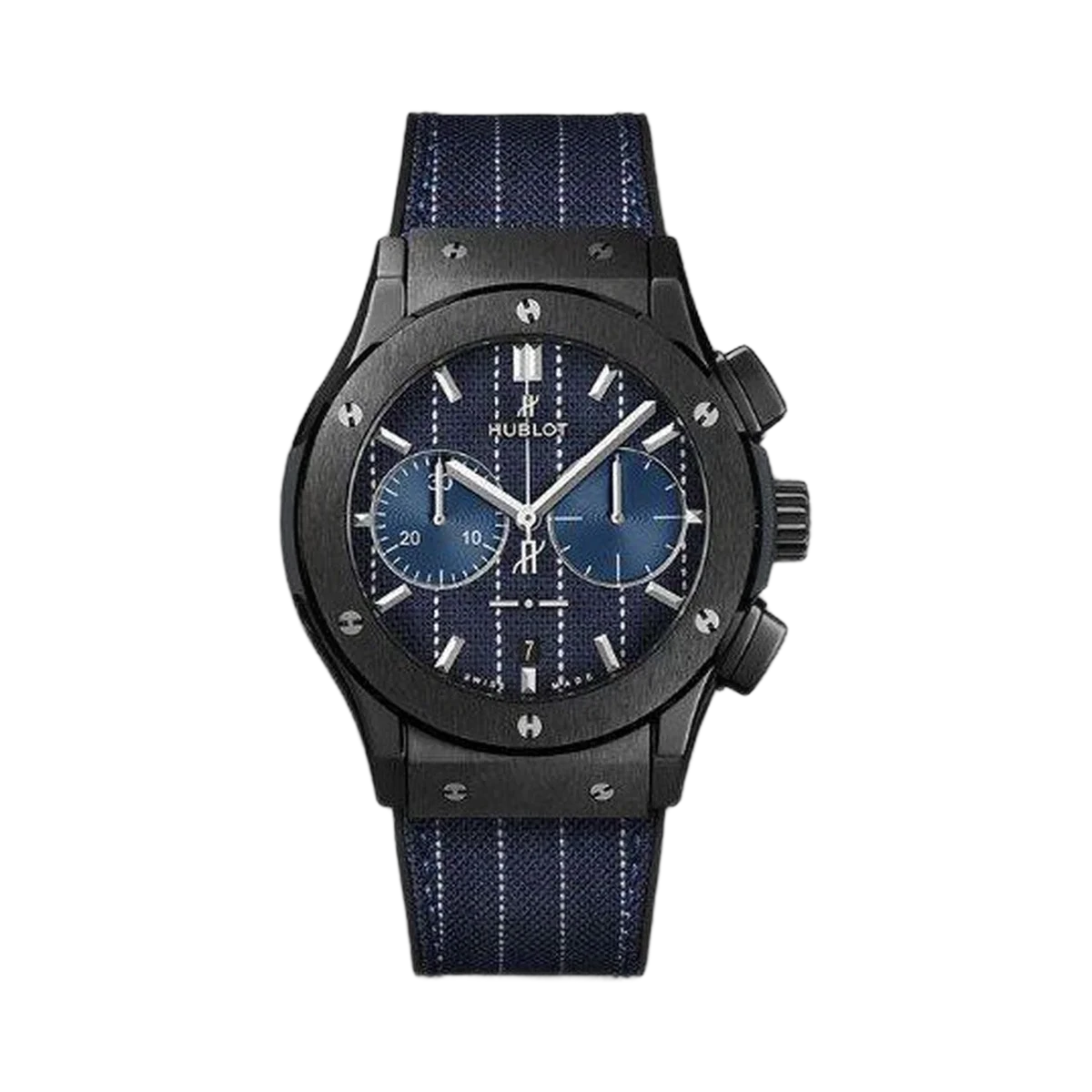Hublot Classic Fusion Chronograph Italia Independent Pinstripe Ceramic Limited Edition von 100 Stück 45mm Herrenuhr