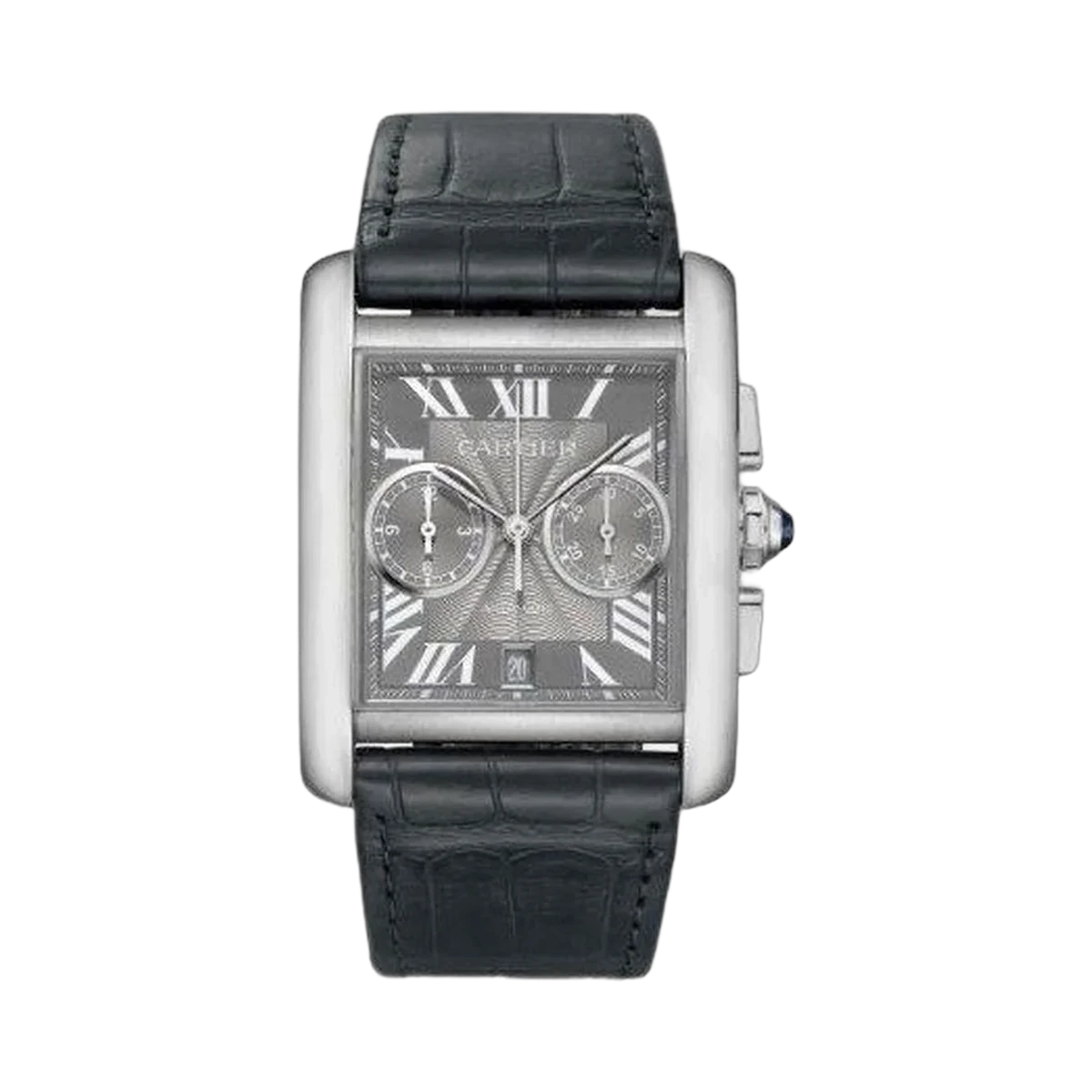 Cartier Tank MC Chronograph 34,3 mm x 44 mm Herrenuhr aus Edelstahl