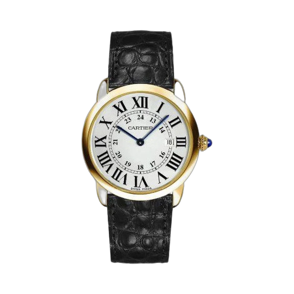 Cartier Ronde Solo Herrenuhr 36mm aus 18 Karat Gelbgold