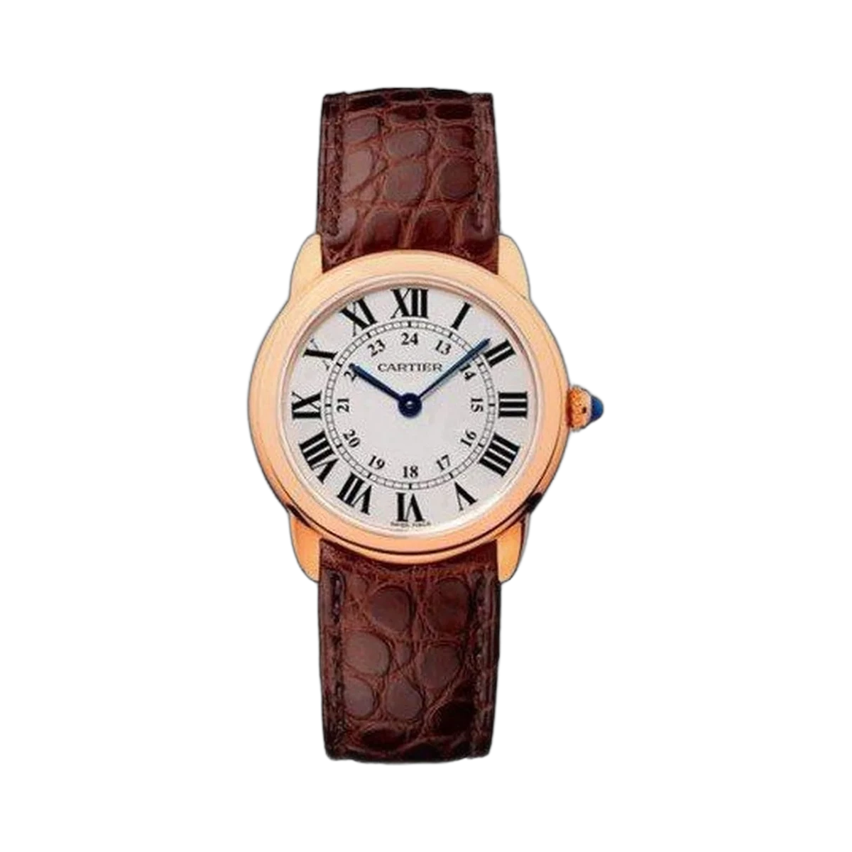 Cartier Ronde Solo Damenuhr aus 18 Karat Roségold, 29 mm