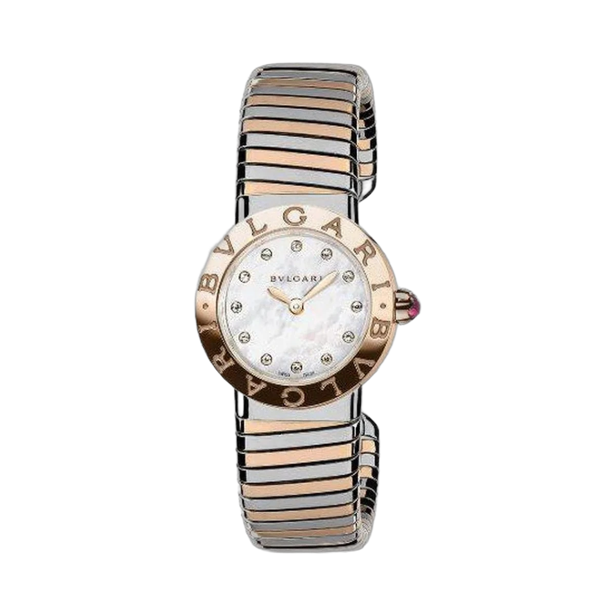 Bvlgari Bvlgari Bvlgari Stainless Steel & 18Kt Rose Gold 26Mm Ladies Watch