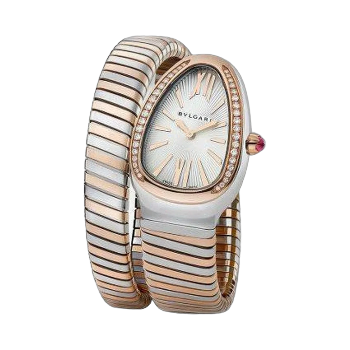 Bvlgari Serpenti 不锈钢玫瑰金 35 毫米女士腕表