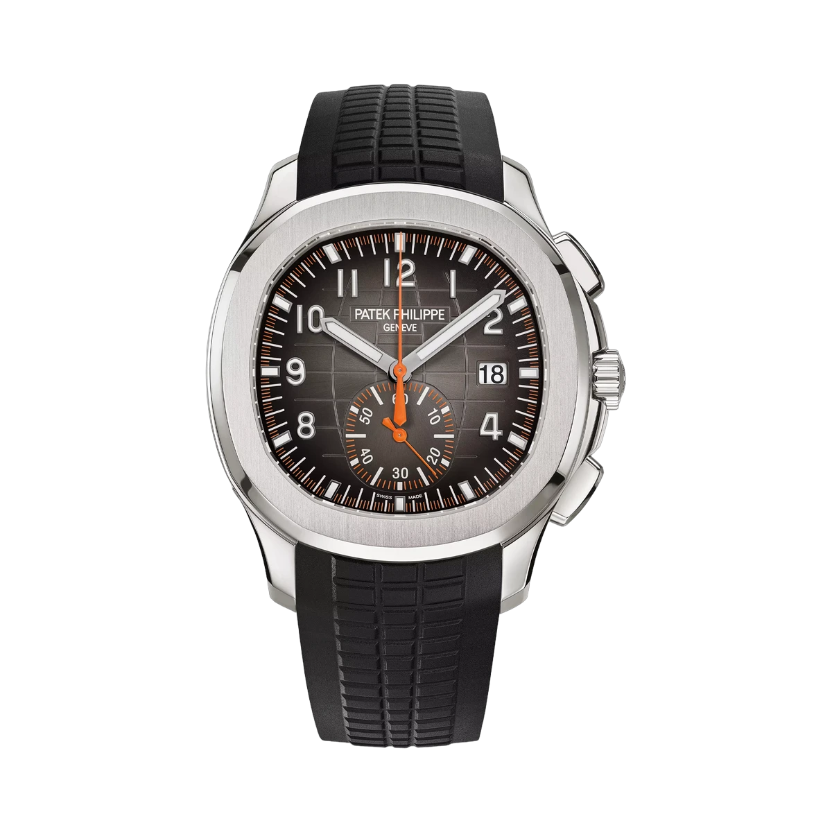 Patek Philippe Aquanaut 5968A-001 Black Embossed Dial Chronograph 42mm Men's Watch