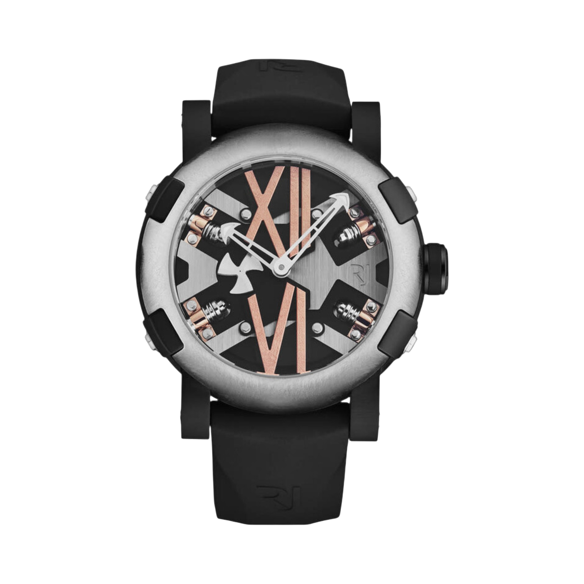 Romain Jerome Steampunk RJ.SP.AU.103.20 46MM PVD Gold Steel Auto Black Dial