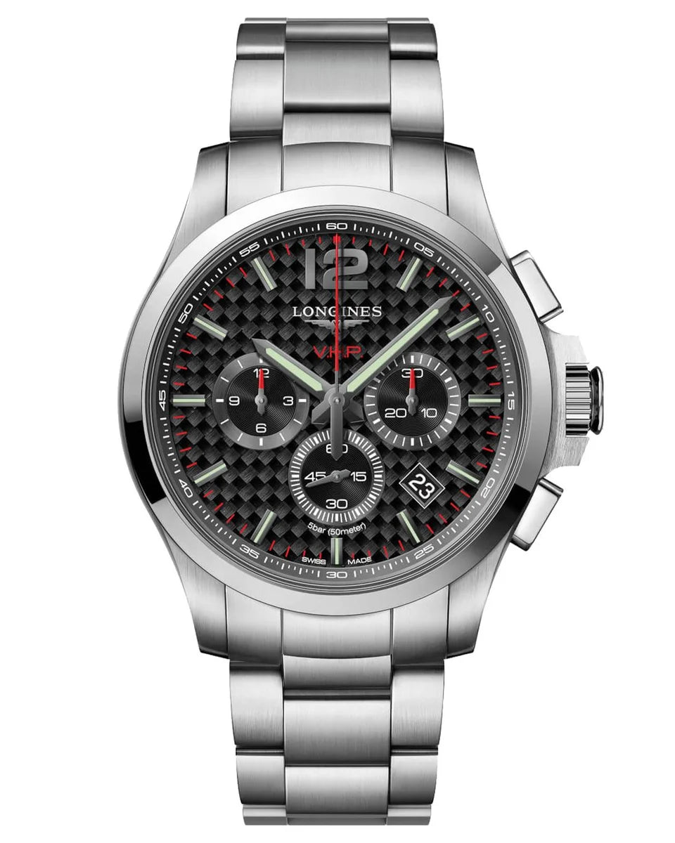 Longines Conquest L3.727.4.66.6 Chronograph 44mm Stainless Steel