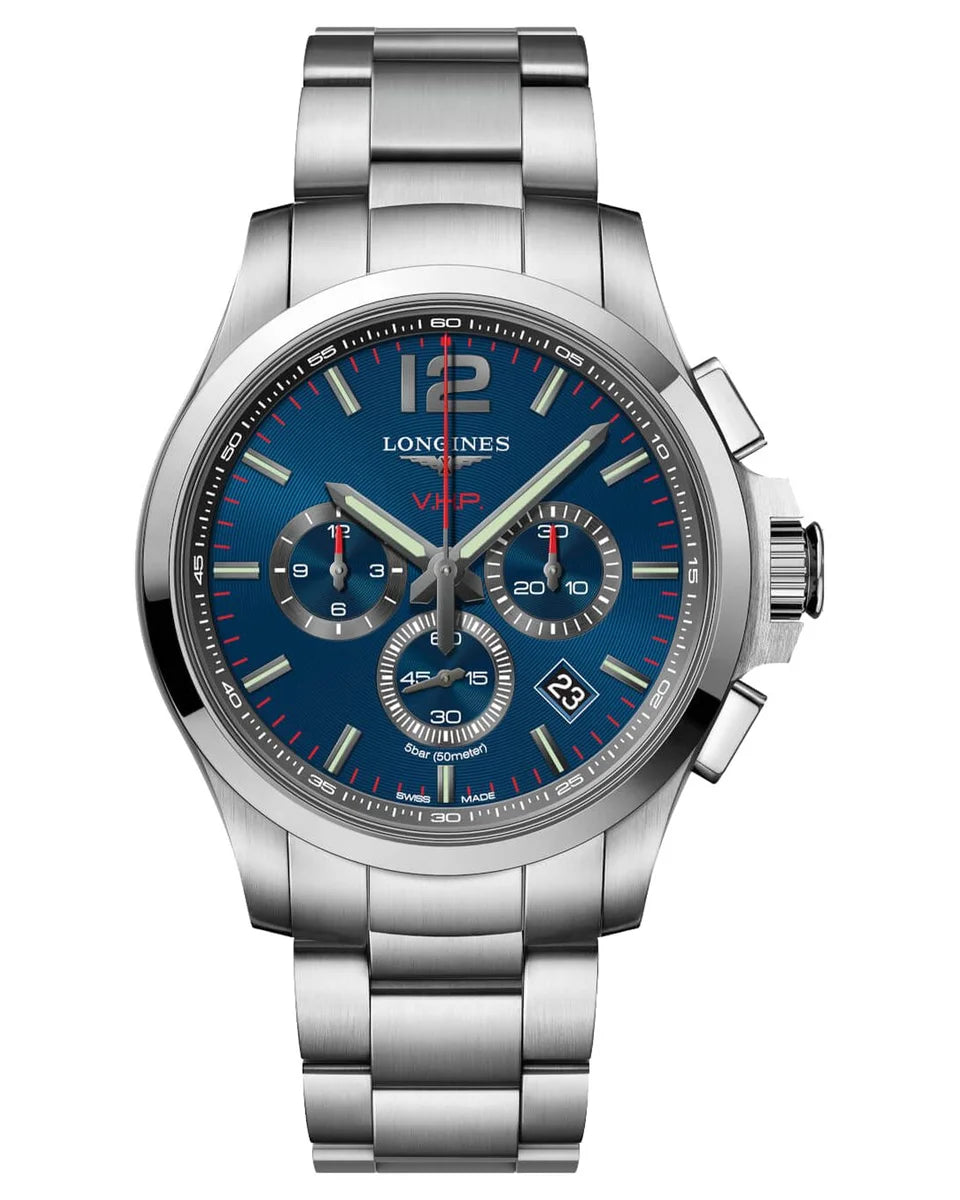 Longines Conquest VHP L3.727.4.96.6 Chronograph 44mm Stainless Steel