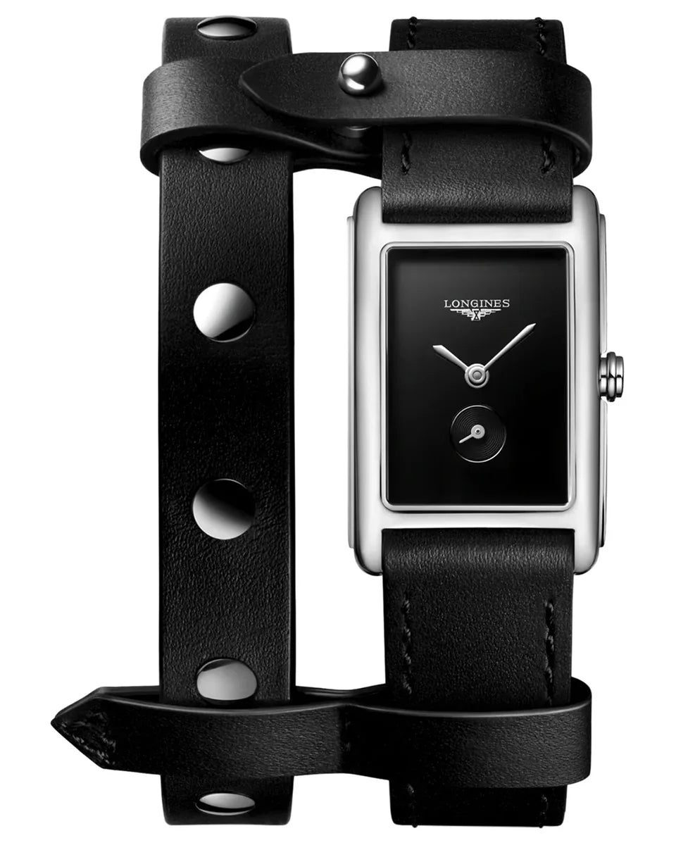 Longines Dolcevita L52554592 Quartz Ladies Black Dial Stainless Steel