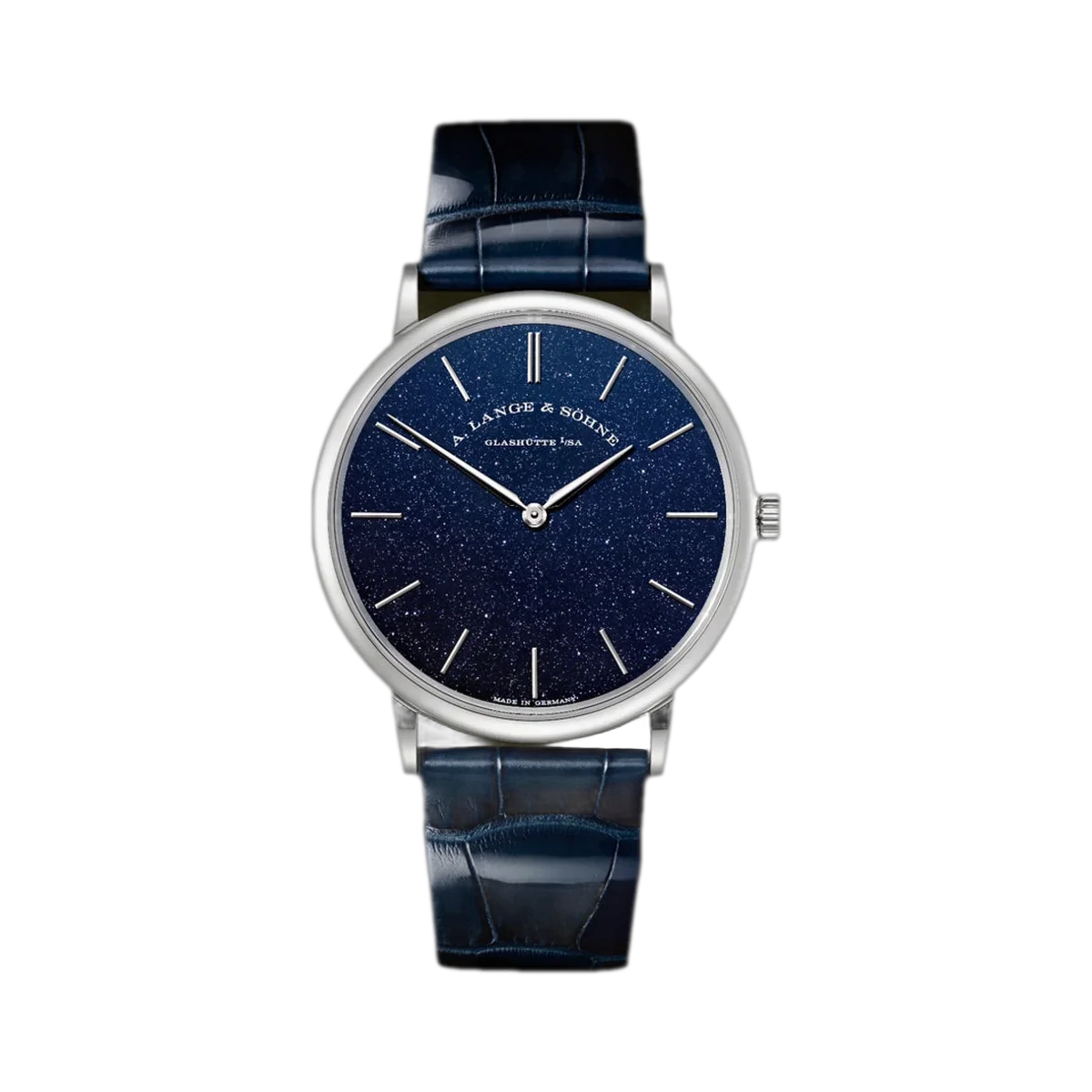 A. Lange & Sohne Saxonia 205.086 Thin White Gold Copper-Blue Dial 39mm Unisex Watch – additional product photo 3