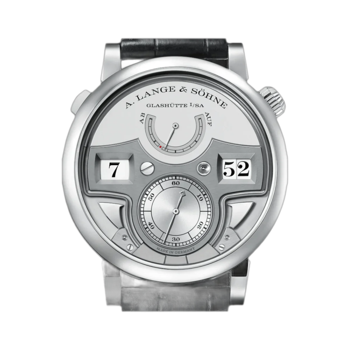 A. Lange & Sohne Zeitwerk 147.025F Minute Repeater Platinum 44mm Grey Dial Men's Watch – additional product photo 2