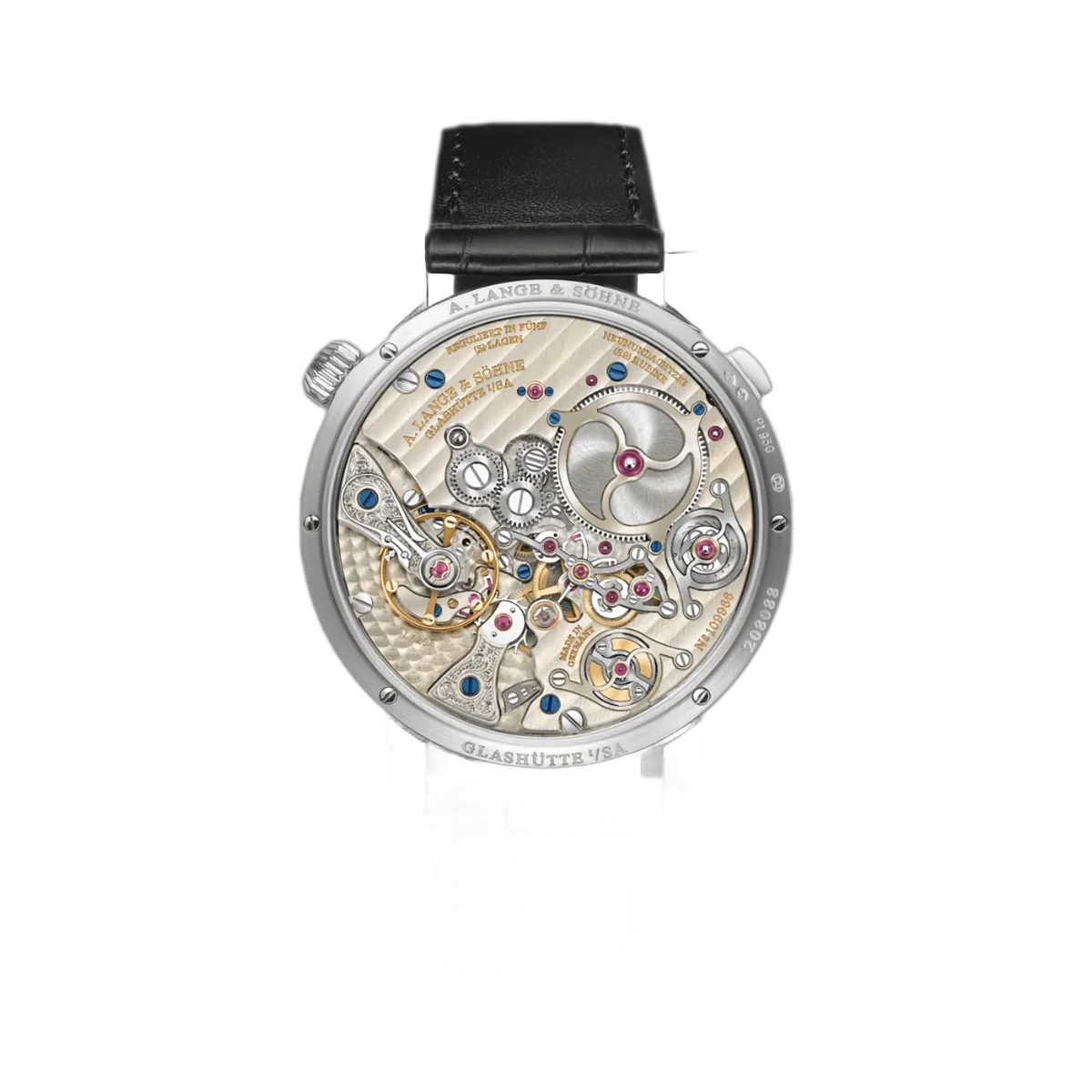 A. Lange & Sohne Zeitwerk 147.025F Minute Repeater Platinum 44mm Grey Dial Men's Watch – additional product photo 3