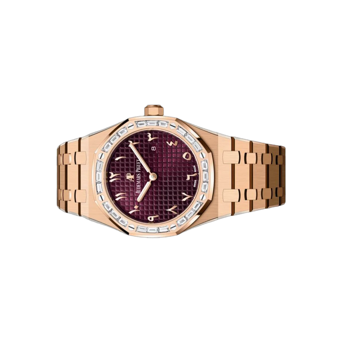 Audemars Piguet 67656OR.ZZ.1261OR.01 Royal Oak Pink Gold 10 Limited Pieces 33mm Arabic Purple Dial Womens Watch – additional product photo 3