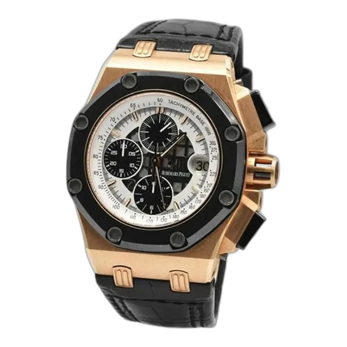 Audemars Piguet Barrichello Ii 26078Ro.Oo.D001Cr.01 Chronograph Automatic 42Mm Pink Gold, Titanium, Ceramic Men's Watch
