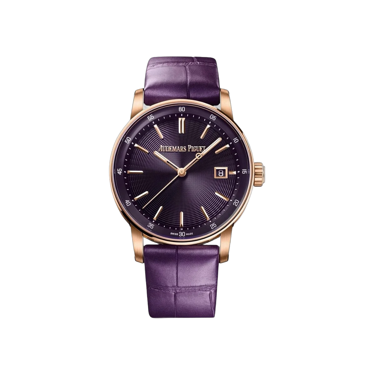 Audemars Piguet Code 11.59 - 77410OR.OO.A623CR.01 Rose Gold 38mm Purple Dial Ladies Watch