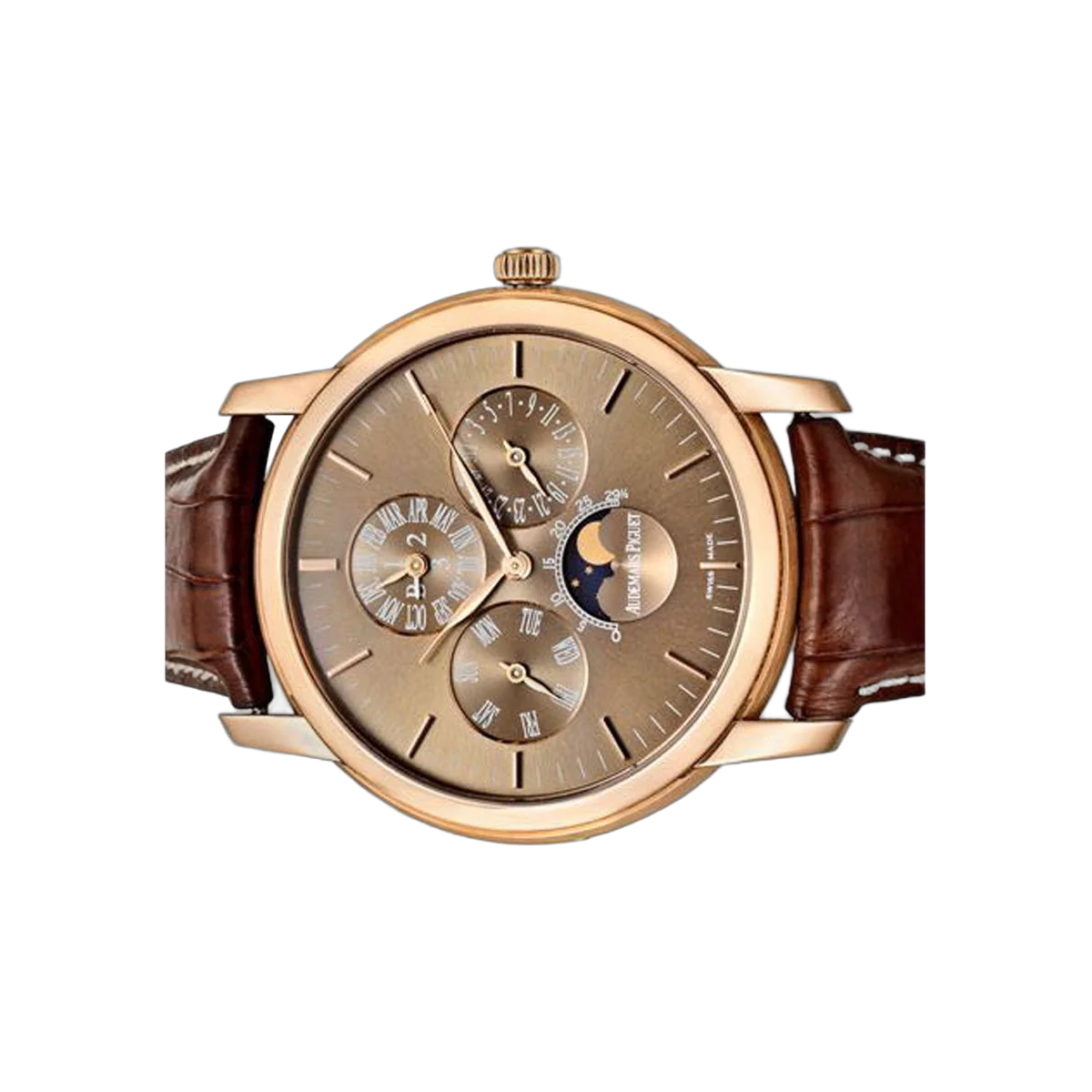 Audemars Piguet Jules Audemars 26390OR.OO.D093CR.01 Perpetual Calendar 18Kt Rose Gold 41mm Brown Dial Men's Watch – additional product photo 2