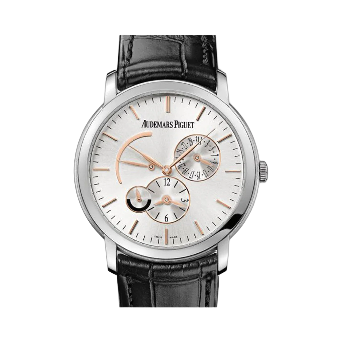 Audemars Piguet Jules Audemars Dual Time 26380BC.OO.D002CR.01 White Gold 41Mm Men's Watch