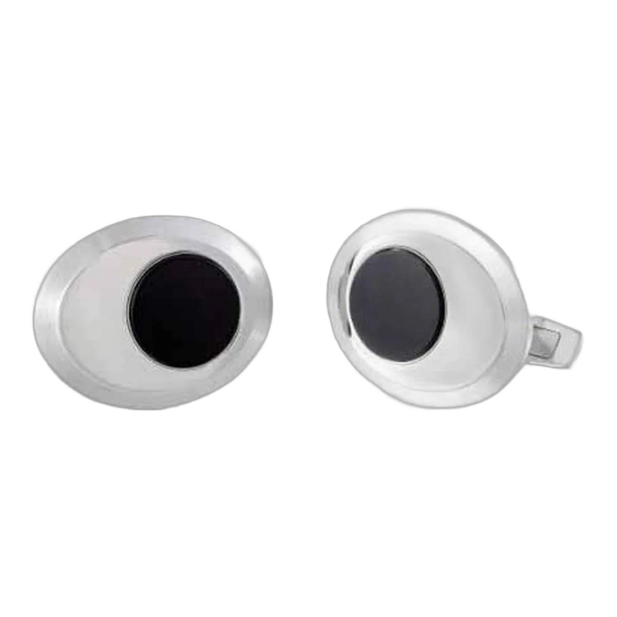 Audemars Piguet Millenary 18 Karat White Gold Onyx Oval Cufflinks