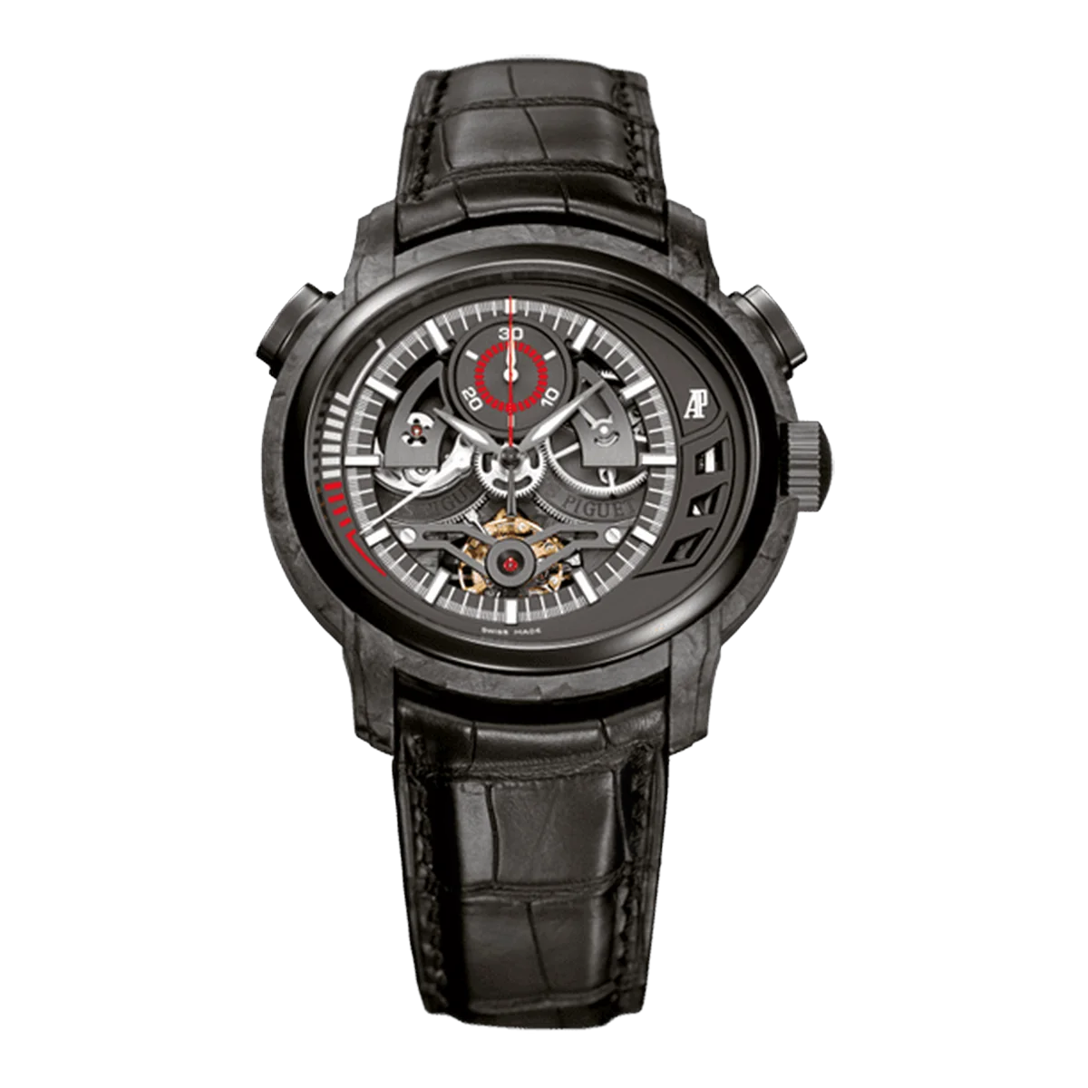 Audemars Piguet Millenary 26152AU.OO.D002CR.01 Tourbillon Forged Carbon 42Mm Skeleton Dial Men's Watch