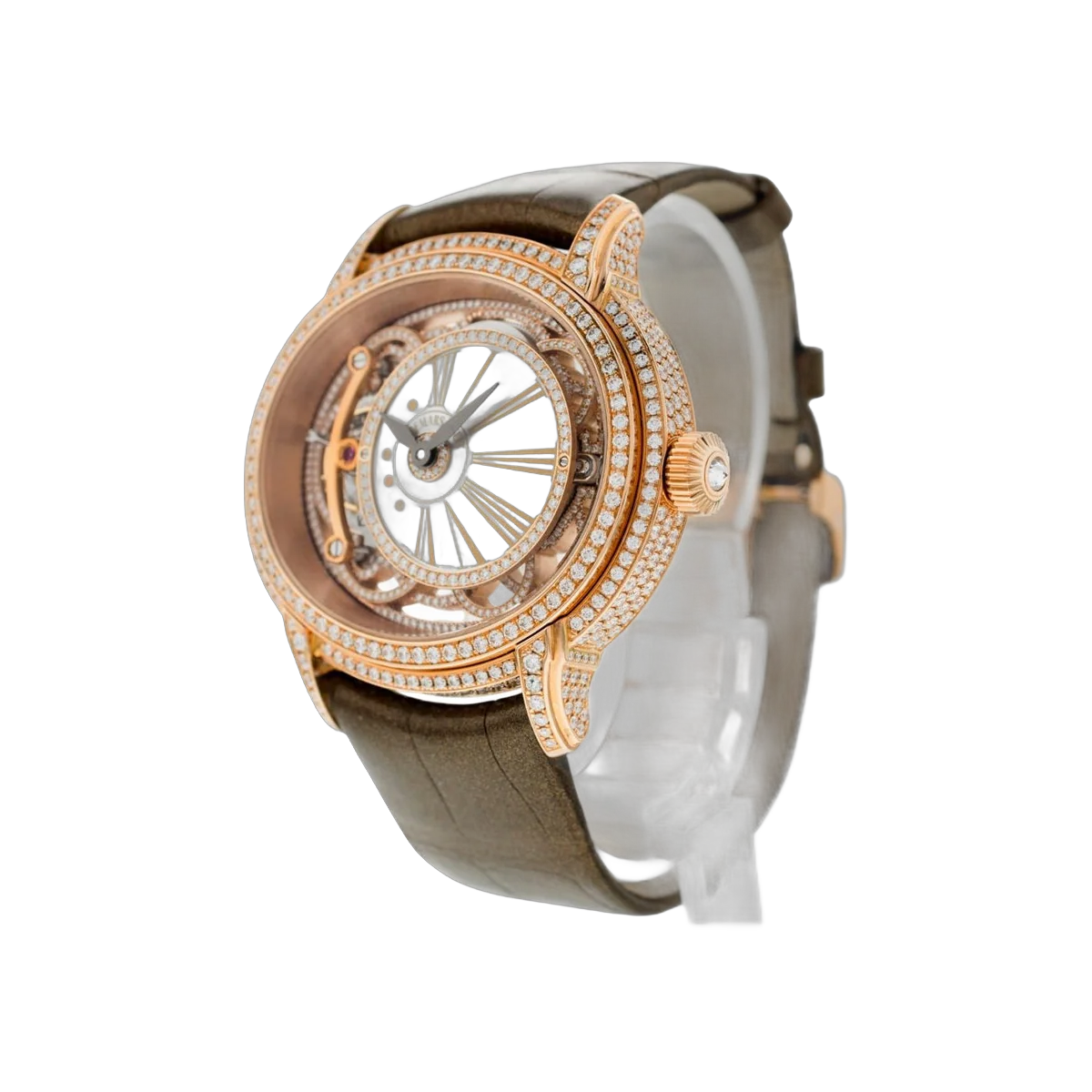 Audemars Piguet Millenary 26354OR.ZZ.D812CR.01 Tourbillon Rose Gold Diamond Bezel 45mm Skeleton Dial Men's Watch – additional product photo 3