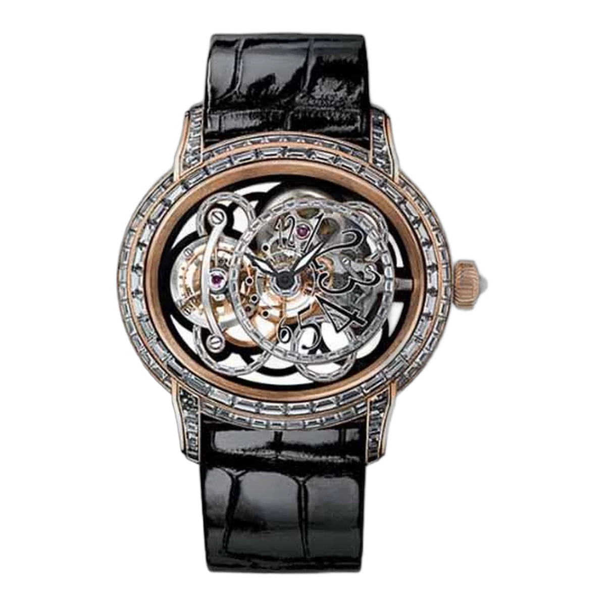 Audemars Piguet Millenary Onyx Skeleton Dial 45Mm 18K Rose Gold Men's Watch