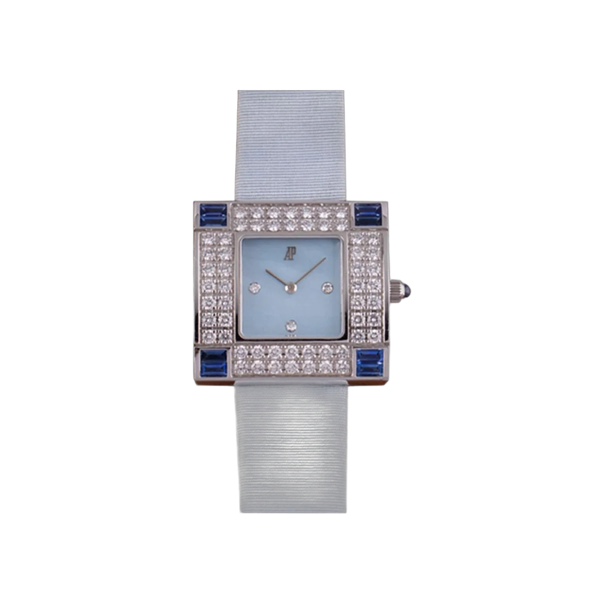 Audemars Piguet Myriad 67455BC.ZI.A022MR.01 White Gold Factory Diamond Bezel 28mm MOP Dial Ladies Watch