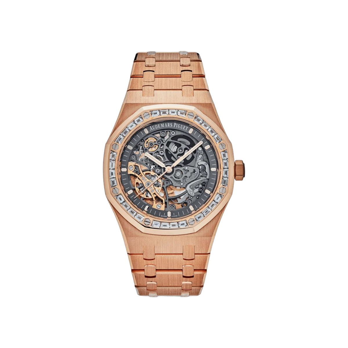 Audemars Piguet Royal Oak 15412OR.ZZ.1220OR.01 18Kt Rose Gold 41Mm Diamond Bezel