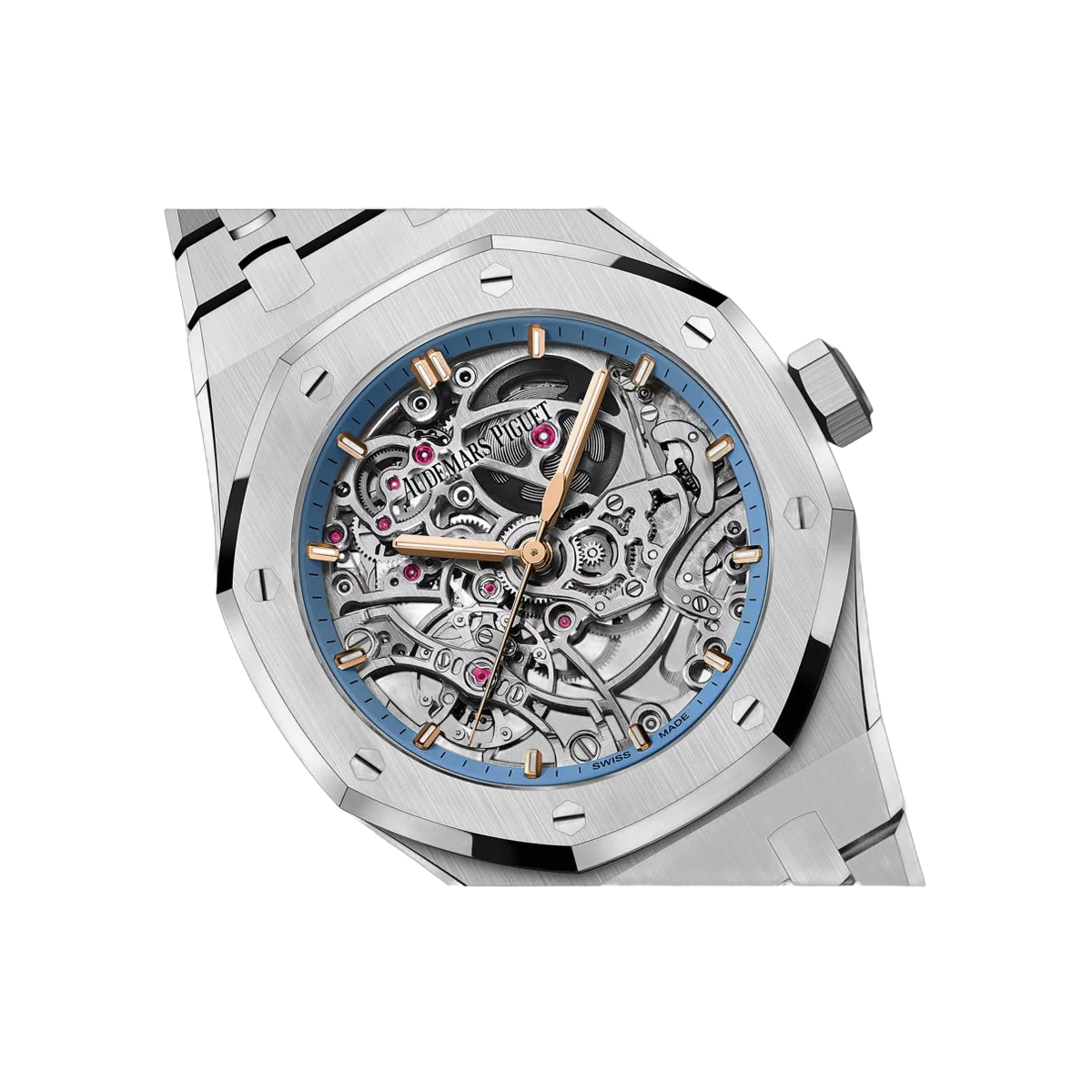 Audemars Piguet Royal Oak 15467BC.OO.1256BC.01 White Gold 37mm Skeleton Dial Ladies Watch – additional product photo 2