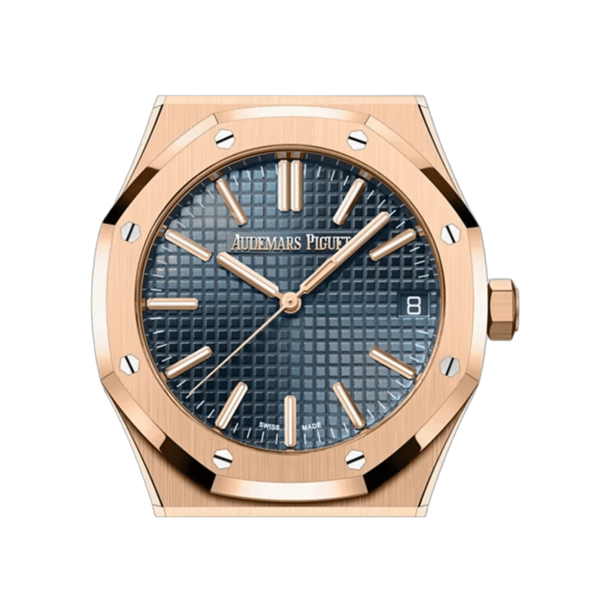 Audemars Piguet Royal Oak 15510OR.OO.1320OR.03 18K Rose Gold 41mm Blue Dial Mens Watch – additional product photo 3