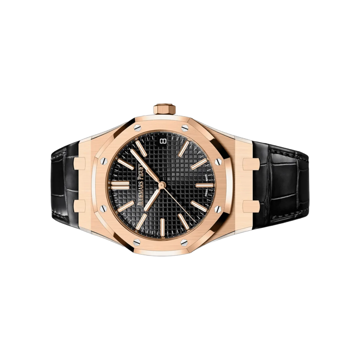 Audemars Piguet Royal Oak 15510OR.OO.D002CR.02 18K Rose Gold, 41mm Black Dial Mens Watch – additional product photo 2
