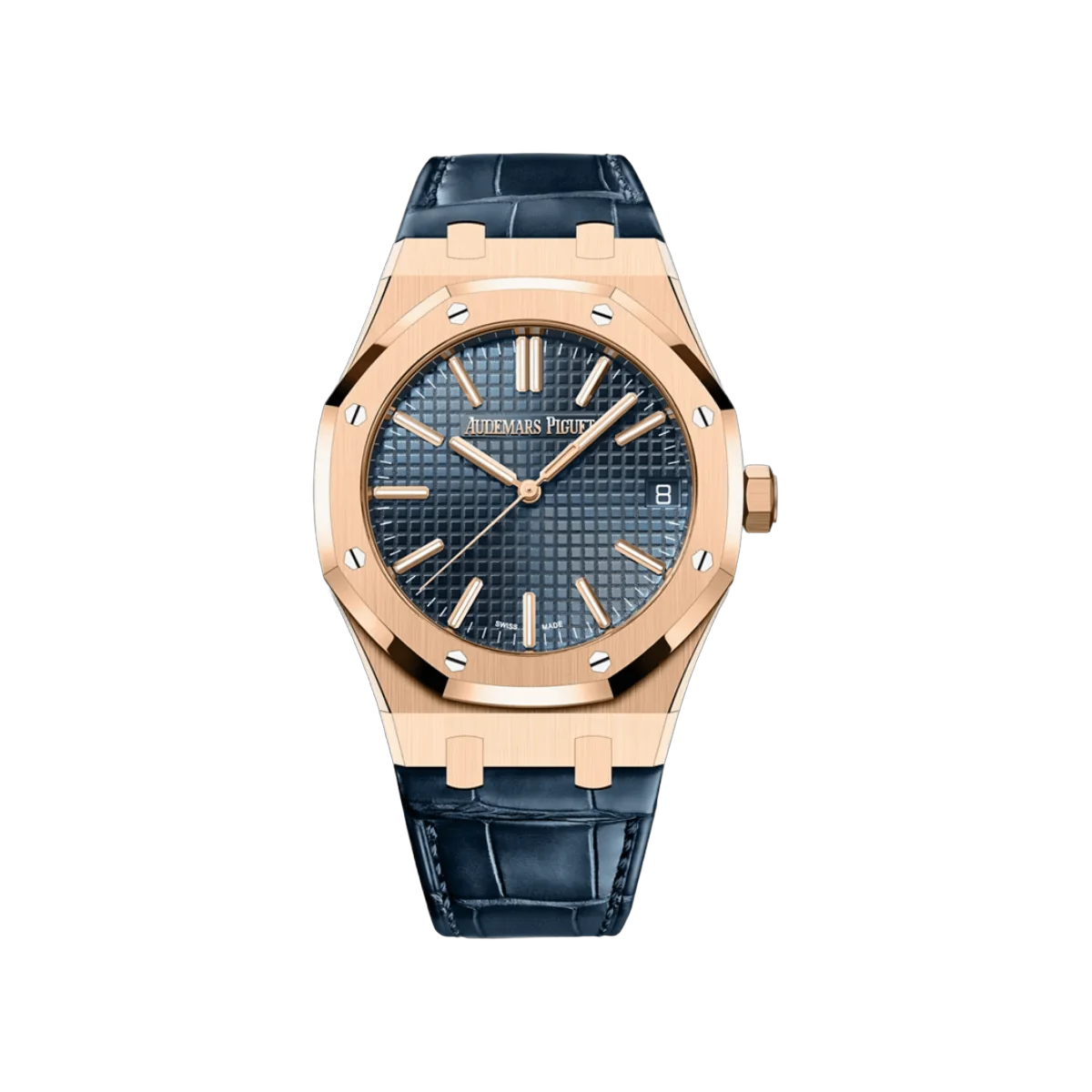 Audemars Piguet Royal Oak 15510OR.OO.D315CR.02 Rose Gold Blue Dial 41mm Men's Watch