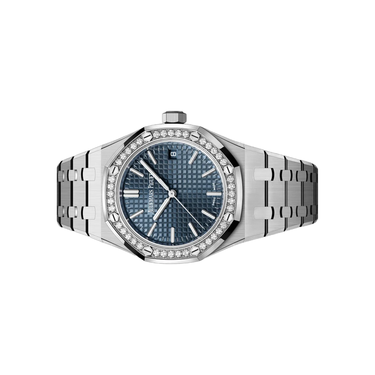 Audemars Piguet Royal Oak 15551ST.ZZ.1356ST.05 Self winding Stainless Steel 37mm Blue Dial Ladies Watch – additional product photo 2