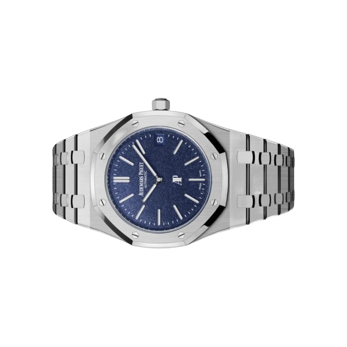 Audemars Piguet Royal Oak 16202BC.OO.1240BC.02 'Jumbo' Extra-Thin White Gold 39mm Grainy Blue Dial Unisex Watch – additional product photo 2