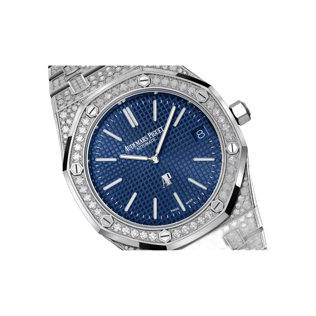 Audemars Piguet Royal Oak 16202BC.ZZ.1241BC.02 White Gold 39mm Blue Unisex Watch – additional product photo 3