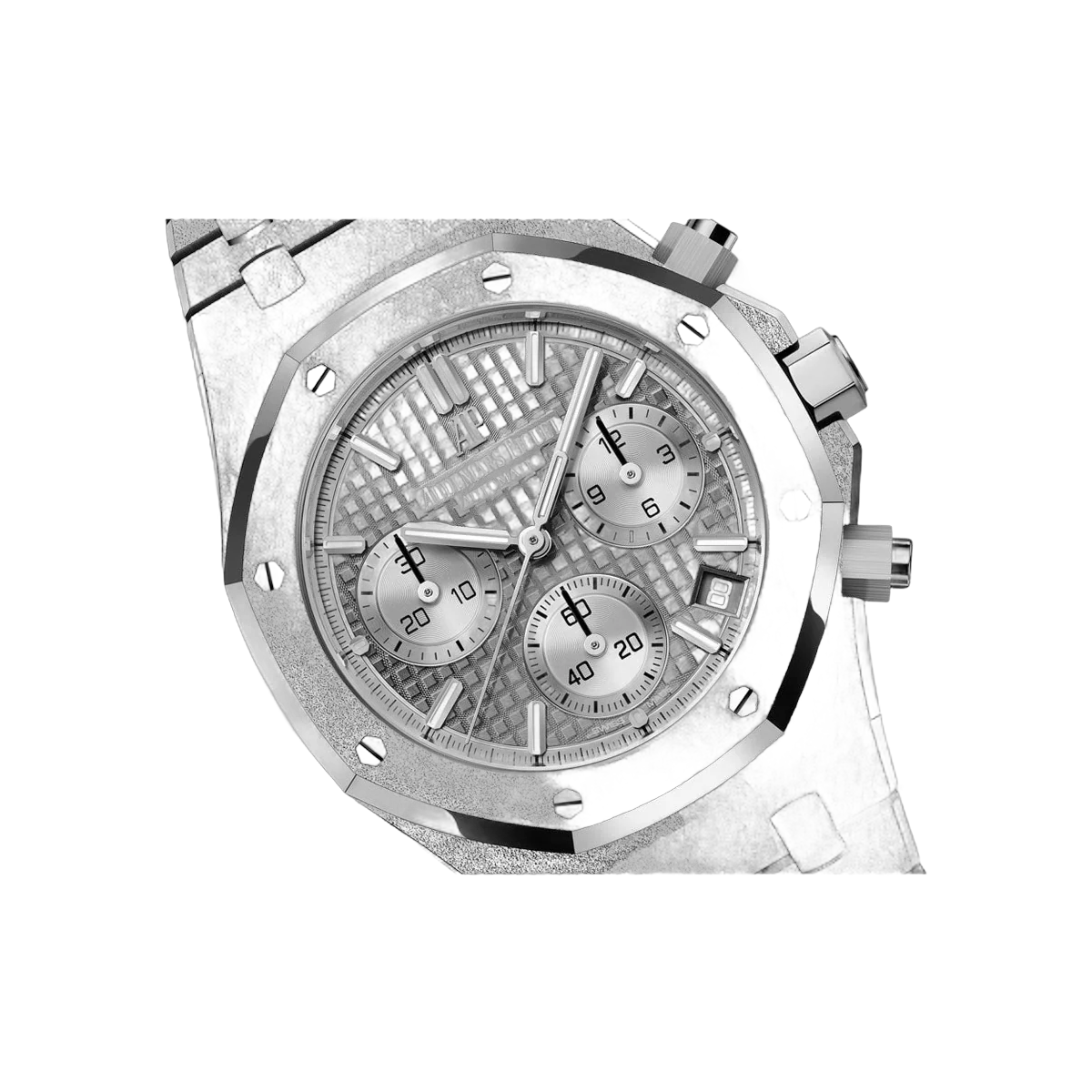 Audemars Piguet Royal Oak 26239BC.GG.1224BC.01 Frosted White Gold 41mm Gray Dial Men's Watch – additional product photo 2