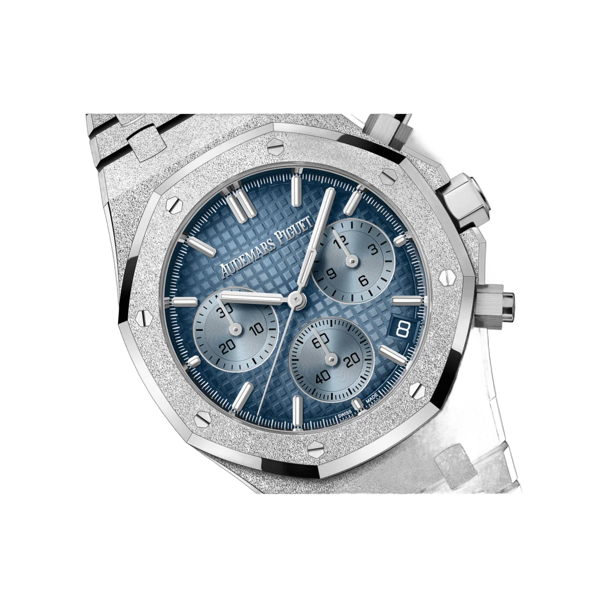 Audemars Piguet Royal Oak 26240BC.GG.1324BC.02 Chronograph 41mm Frosted White Gold Blue Dial – additional product photo 2